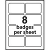 Avery Badge, Adhesive, Rd Brdr, 100 400PK AVE5095